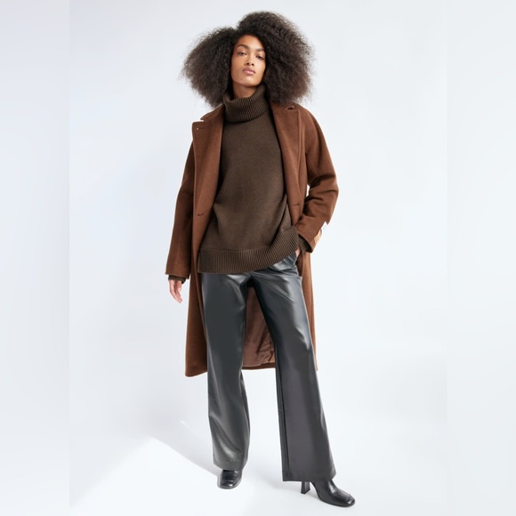 New Aritzia Babaton Nexus Cream 100% Merino Wool Turtleneck Size 2 - Picture 4 of 10